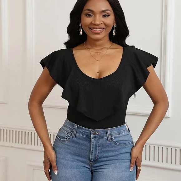 V neck body suit - Picture 5 of 8